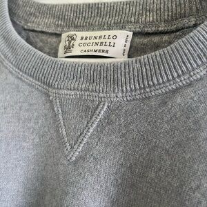 Brunello Cucinelli cashmere and virgin wool/silk sweatshirt